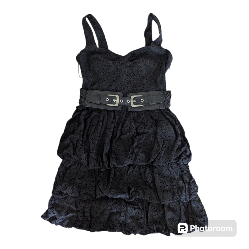 GUESS Black Mini Bubble Dress